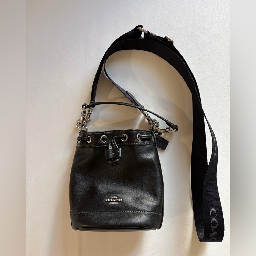 Coach Black Leather Crossbody Bag